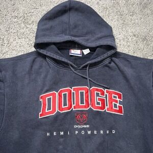 Vintage 2005 Dodge Hemi Powered Pullover Hoodie Sweatshirt Embroidered Men's XL